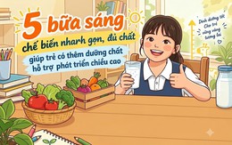 5 bữa sáng chế biến nhanh gọn, đủ chất giúp trẻ có thêm dưỡng chất hỗ trợ phát triển chiều cao 