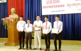 30 lưu học sinh Lào tốt nghiệp khóa học tiếng Việt