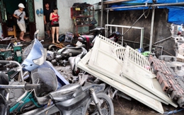 Quảng Ninh: Mưa lớn gây sập kè, hư hại nhiều tài sản của người dân