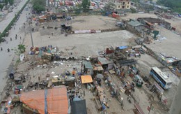 Huyện Từ Liêm cưỡng chế, phá dỡ bãi xe lậu