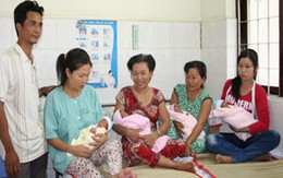 Sản phụ sinh tư xuất viện