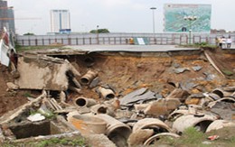 Sự cố vỡ đường Lê Văn Lương: Hôm nay có giải pháp khắc phục