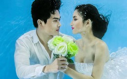 Người mẫu Trúc Diễm chụp ảnh cưới dưới nước