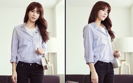 Biến tấu mới lạ với sơ mi kẻ sọc cho nàng công sở