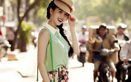 Cách diện quần hoa đẹp như Sao