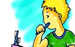 Cậu bé đánh răng ra... ký sinh trùng