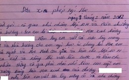 Lá đơn xin phép nghỉ học làm rúng động ngành giáo dục