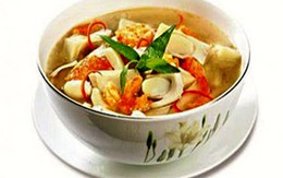 Đậm đà canh mít nấu tôm 
