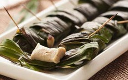Bùi thơm quyến rũ chả gà gói lá nếp