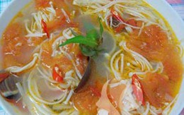 Canh ngao nấu nấm nóng hổi