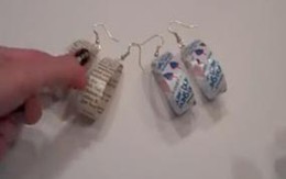 Biến vỏ chai nhựa thành khuyên tai 