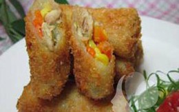 Giòn thơm nem gà chiên xù