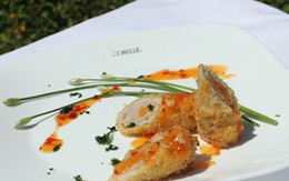 Giòn, mềm thịt heo cuộn khoai môn