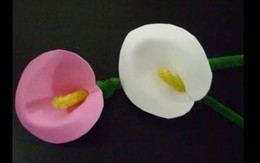 Khéo tay làm hoa rum cho bé từ tấm xốp