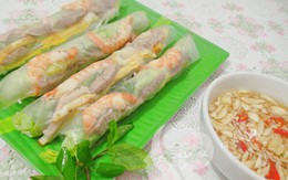 Bún cuốn tôm thịt cho cuối tuần