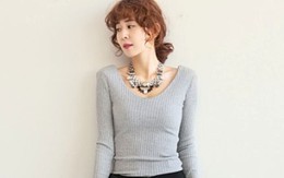 Điệu đà với mốt áo len nữ Hàn Quốc mùa thu
