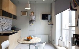 Ngắm căn hộ 22m² cực ấm cúng của nhà có hai mẹ con