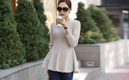 Muôn kiểu kết hợp quần jean với áo len nữ ngày xuân 2014