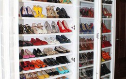 Choáng trước tủ giày hoành tráng của sao Việt