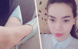 Hà Hồ "lăng xê" mốt giày mũi siêu nhọn