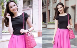 Xuống phố đơn giản và thời trang như Trúc Diễm