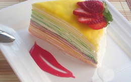 Làm bánh 7 màu không cần lò nướng