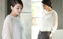 Cuốn hút với sơ mi xuyên thấu hai lớp