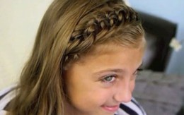 Tạo băng đô tóc bằng bím tết khác lạ