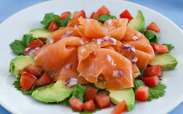 10 phút cho món salad cá hồi