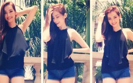Ngày nắng diện short khoe chân dài miên man như mỹ nhân Việt