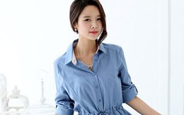 Trẻ trung, lãng mạn với váy sơ mi