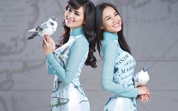 Tứ đại mỹ nhân với áo dài bản đồ