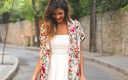 Kimono cardigan, chiếc áo siêu quyến rũ ngày hè