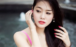 Linh Chi diện áo khoét sâu khoe ngực khủng dạo phố