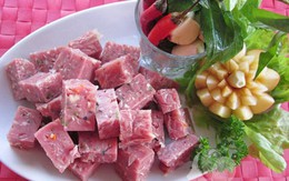 Làm nem chua bò cho chồng nhậu xem bóng đá