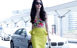 Gu thời trang sân bay gợi cảm nhưng bất tiện của Ngọc Trinh