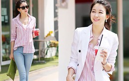 Mix áo sơ mi đẹp, lạ ngày nắng