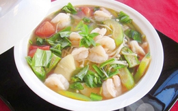 Canh tôm nấu chua ngon tuyệt