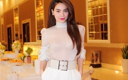 Hà Hồ đón đầu mốt thắt lưng bản lớn