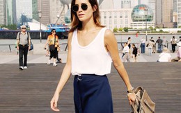 6 cách để bạn diện được áo hai dây/sát nách tới công sở