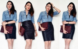 Những cách mặc sơ mi denim đầu thu tuyệt đẹp