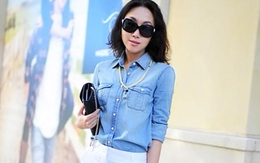7 ngày biến hóa sành điệu với sơ mi denim