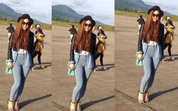 Cách mix đồ trẻ trung của Minh Hằng với jeans