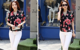 Mix đồ sành điệu với jeans trắng điệu đà