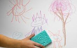 Mẹo tẩy vết bẩn trên tường