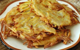 Giòn thơm dân dã món bánh khoai chiên