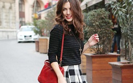 Váy midi tràn về theo gió thu