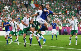 Hạ Ireland 2-0, Italia đoạt vé vào tứ kết