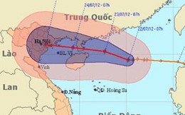 Bão hướng vào Bắc Bộ, nắng nóng kết thúc