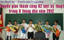 Viện Huyết học -Truyền máu Trung ương: Chuyển giao thành công 62 lượt kỹ thuật 